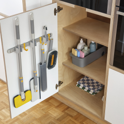 Suporte para Utensílios de Limpeza – Cinza – Cleantech – Joseph Joseph