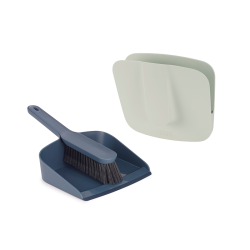 Vassoura e Pá para Fixar na Parede – Azul – Cleanstore – Joseph Joseph