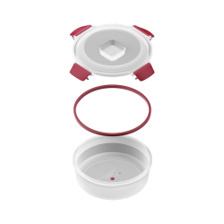 Conjunto 4 Recipientes Redondos 1L – Vermelho – Nest Lock – Joseph Joseph