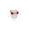 Conjunto 4 Recipientes Redondos 1L – Vermelho – Nest Lock – Joseph Joseph