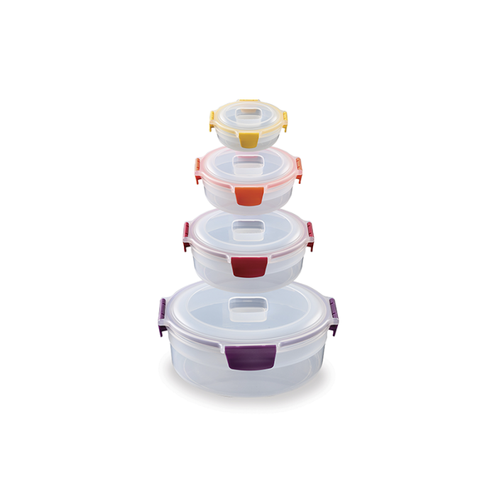 Conjunto 4 Recipientes Redondos Diversos – Multicolorido – Nest Lock – Joseph Joseph
