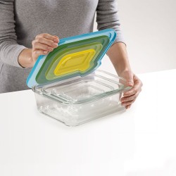 Conjunto de 4 Caixas de Vidro – Transparente – Nest Glass – Joseph Joseph