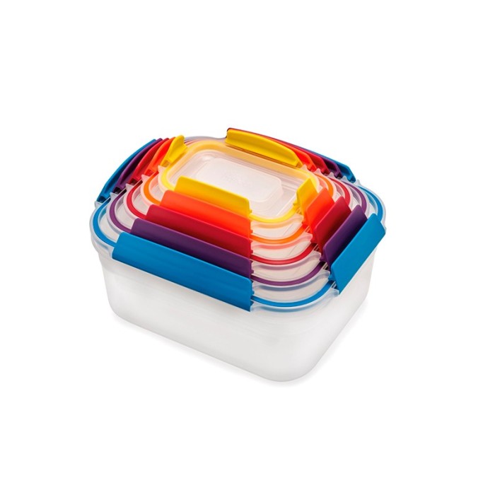 Conjunto de 5 Caixas de Armazenamento – Multicolorido – Nest Lock – Joseph Joseph