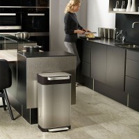 Balde do Lixo Compactador – Prateado – Titan 30 – Joseph Joseph