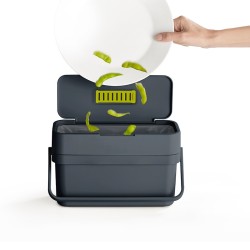 Recipiente para Lixo Orgânico – Cinza Escuro – Compo4 – Joseph Joseph