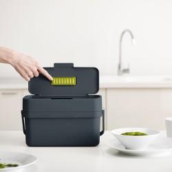 Recipiente para Lixo Orgânico – Cinza Escuro – Compo4 – Joseph Joseph