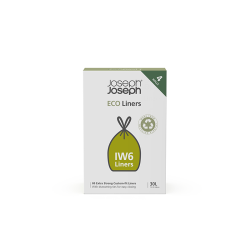 Sacos para o Lixo Reciclado 30L – Cinza – Eco Liners IW6 – Joseph Joseph
