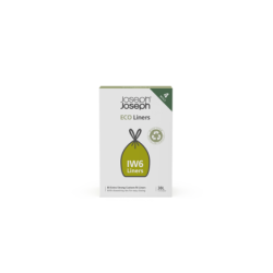 Sacos para o Lixo Reciclado 30L – Cinza – Eco Liners IW6 – Joseph Joseph