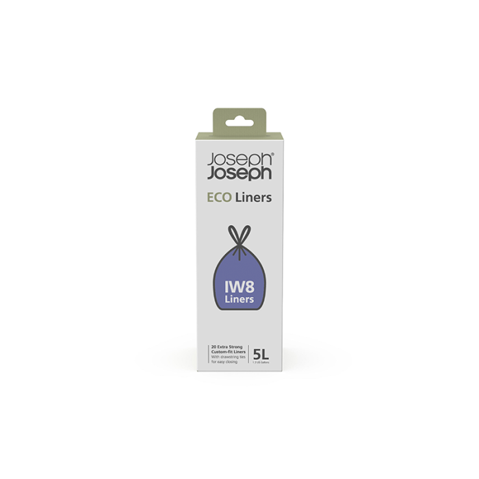 Sacos para Lixo 5L (20UN) – Cinza – IW8 – Joseph Joseph