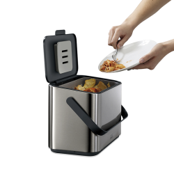 Recipiente para Resíduos Alimentares 4L – Cinza – Collect – Joseph Joseph