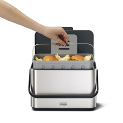 Recipiente para Resíduos Alimentares 4L – Cinza – Collect – Joseph Joseph