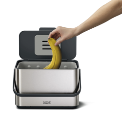 Recipiente para Resíduos Alimentares 4L – Cinza – Collect – Joseph Joseph