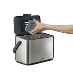 Recipiente para Resíduos Alimentares 4L – Cinza – Collect – Joseph Joseph