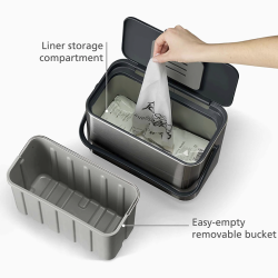 Recipiente para Resíduos Alimentares 4L – Cinza – Collect – Joseph Joseph