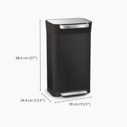 Balde do Lixo Compactador – Preto – Titan 30 – Joseph Joseph