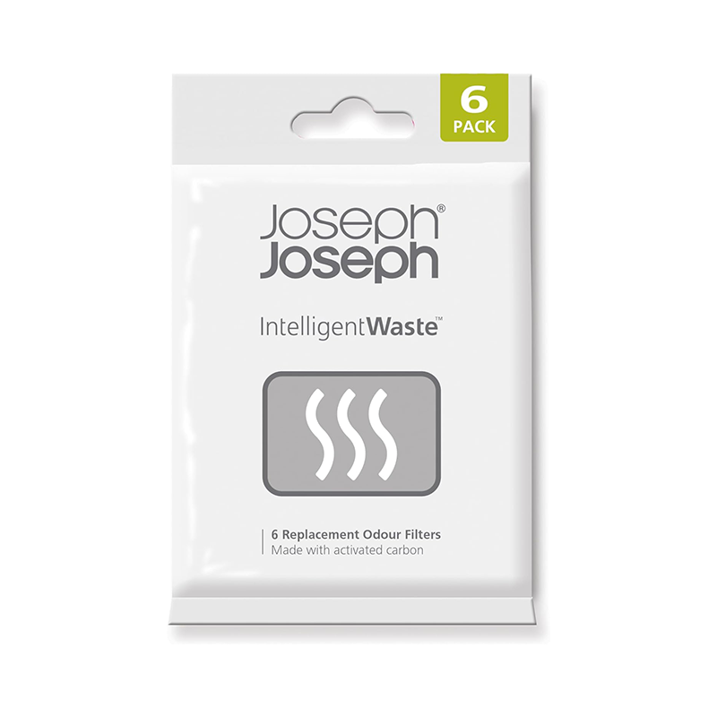 6 Filtros de Substituição para Odores – Preto – Joseph Joseph