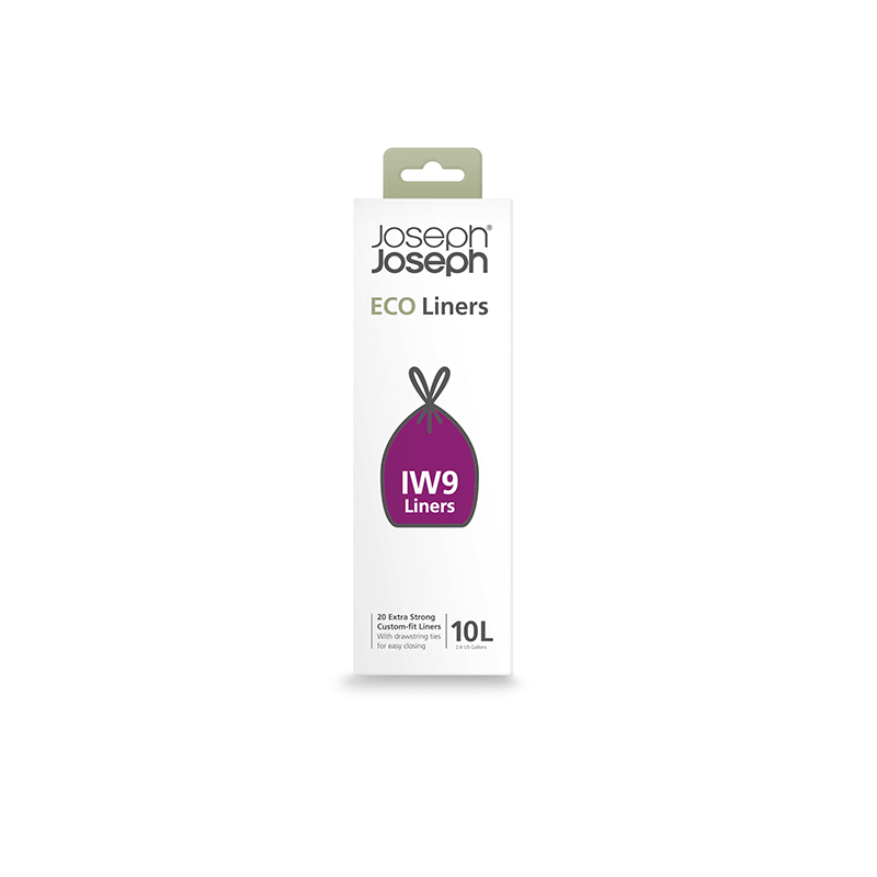 Sacos de Lixo Reciclados 10L (x20) – Cinza – IW9 – Joseph Joseph