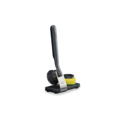 Conjunto Escova e Esponja com Suporte – Preto – SinkTech – Joseph Joseph