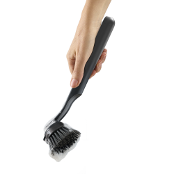 Conjunto Escova e Esponja com Suporte – Preto – SinkTech – Joseph Joseph