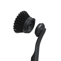 Conjunto Escova e Esponja com Suporte – Preto – SinkTech – Joseph Joseph