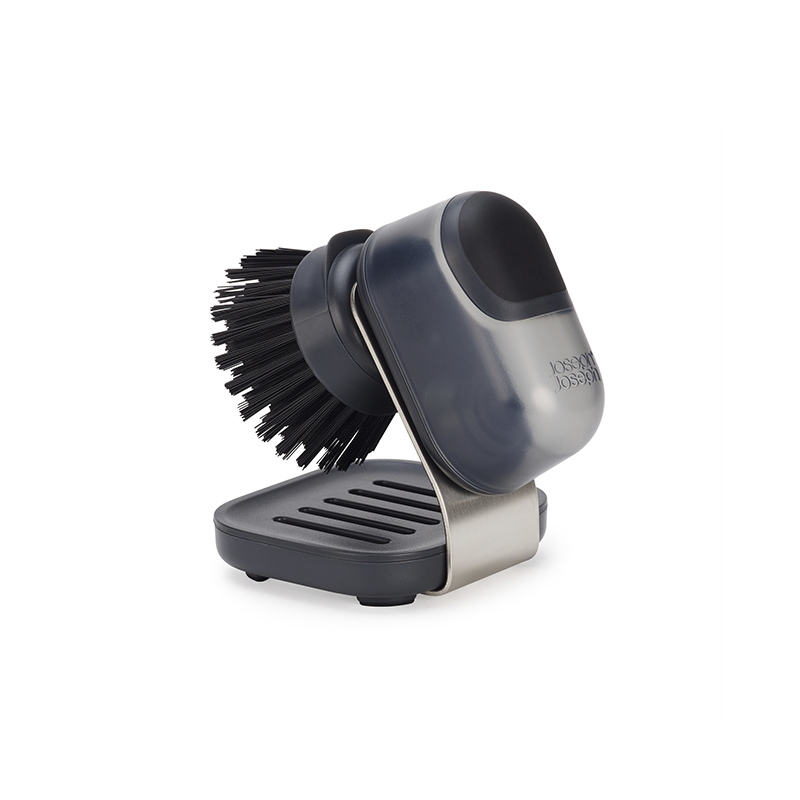 Escova com Doseador de Detergente e Suporte – Transparente – Sinktech – Joseph Joseph