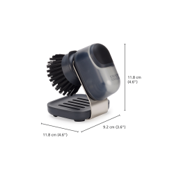 Escova com Doseador de Detergente e Suporte – Transparente – Sinktech – Joseph Joseph