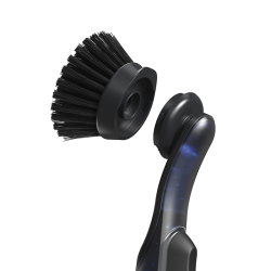 Escova com Doseador de Detergente e Cabeça de Substituição – Cinza e Transparente – SinkTech – Joseph Joseph