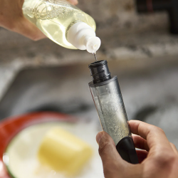 Escova com Doseador de Detergente e Suporte – Cinza e Transparente – SinkTech – Joseph Joseph