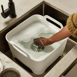 Recipiente para Lavar Loiça – Pedra e Verde – Wash&Drain – Joseph Joseph