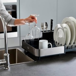 Escorredor Extensível – Preto e Inox – Extend – Joseph Joseph