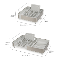 Escorredor Extensível – Pedra – Extend Steel – Joseph Joseph