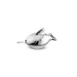 Saleiro com Colher – Inox – Colombina Fish – Alessi