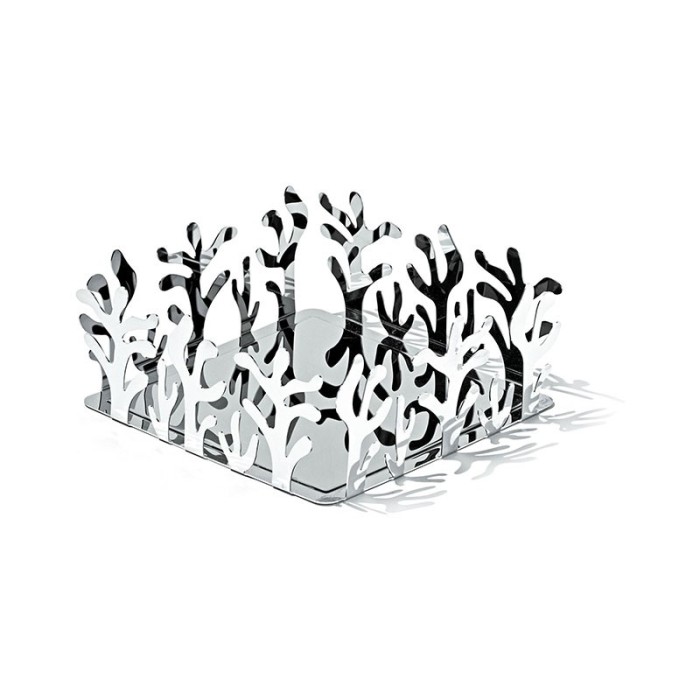 Porta-guardanapos Quadrado – Prateado – Mediterraneo – Alessi