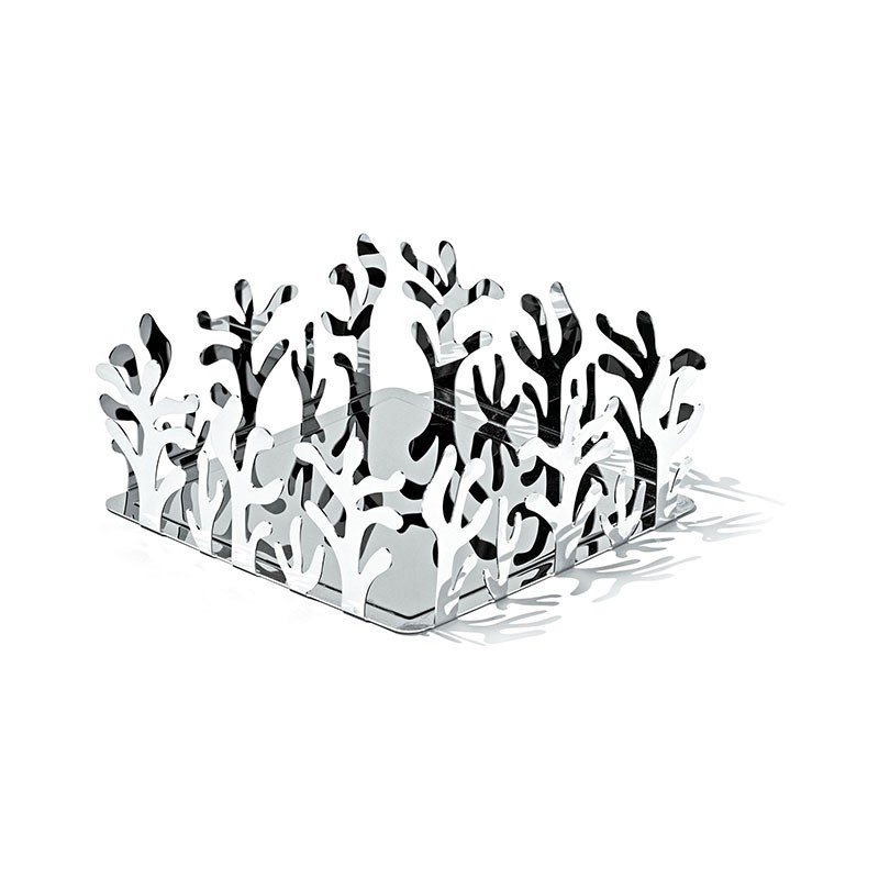 Porta-guardanapos Quadrado – Prateado – Mediterraneo – Alessi