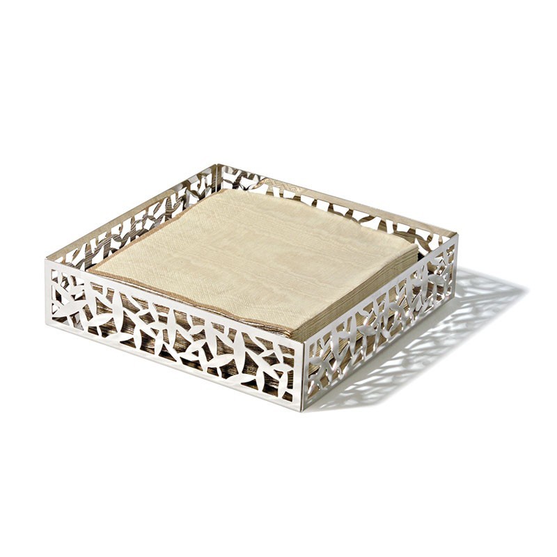 Porta-guardanapos Quadrado – Prateado – Cactus! – Alessi