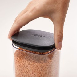 5 Recipientes Herméticos com Suporte – Cinza Escuro – Podium – Joseph Joseph