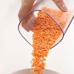 5 Recipientes Herméticos com Suporte – Cinza Escuro – Podium – Joseph Joseph