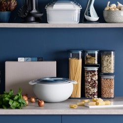 5 Recipientes Herméticos com Suporte – Azul – Podium Sky – Joseph Joseph