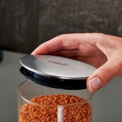 Set de 5 Frascos de Vidro com Suporte – Cinza – Podium 100 – Joseph Joseph