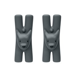 Conjunto de 2 Clipes Magnéticos – Preto – Giampo – A Di Alessi