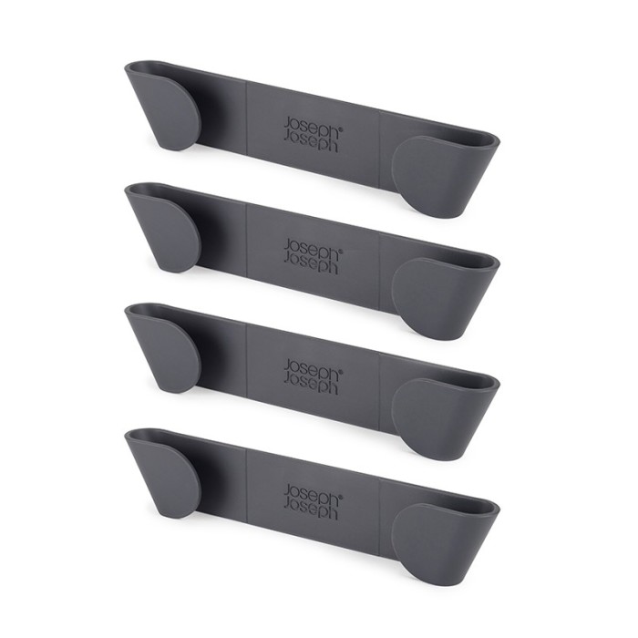 Conj. 4 Suportes para Tampas – Preto – CupboardStore – Joseph Joseph