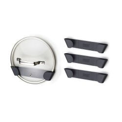 Conj. 4 Suportes para Tampas – Preto – CupboardStore – Joseph Joseph
