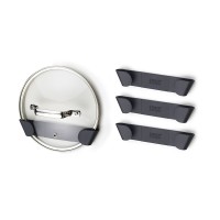 Conj. 4 Suportes para Tampas – Preto – CupboardStore – Joseph Joseph