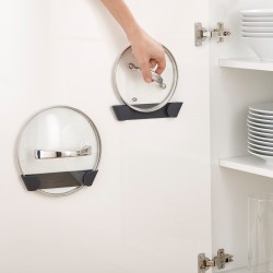 Conj. 4 Suportes para Tampas – Preto – CupboardStore – Joseph Joseph