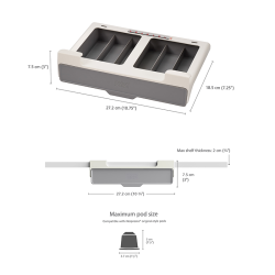 Gaveta para Cápsulas de Café – Cinza – Cupboardstore – Joseph Joseph