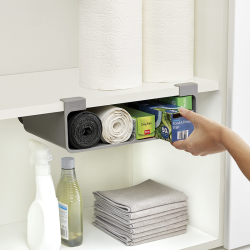 Organizador de Sacos Alumínio e Película – Cinza – CupboardStore – Joseph Joseph