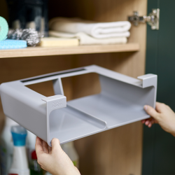 Organizador de Sacos Alumínio e Película – Cinza – CupboardStore – Joseph Joseph