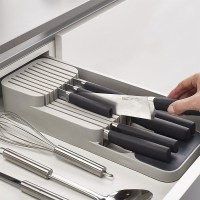 Organizador Compacto de Facas – Cinza – DrawerStore – Joseph Joseph