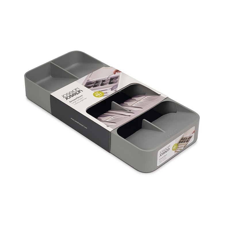 Organizador de Talheres Grande – Cinza – DrawerStore – Joseph Joseph