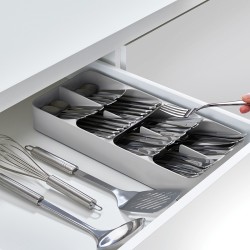 Organizador de Talheres Grande – Cinza – DrawerStore – Joseph Joseph